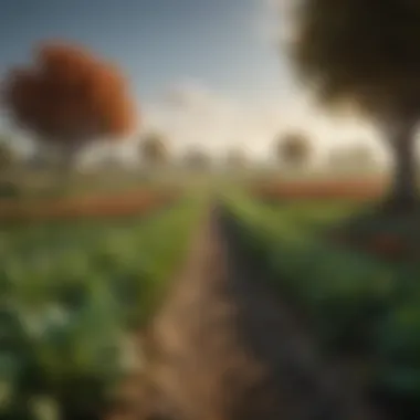 Ecosystem Impact of Agriculture A visual representation of ecosystems affected by agricultural practices