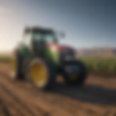 Innovation in Agriculture Modern agricultural technology in use, highlighting innovation