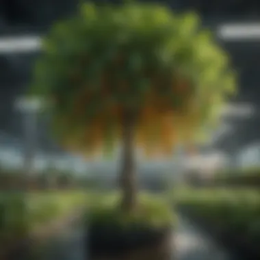 Vibrant Growth in Hydroponic Systems Hydroponic system showcasing vibrant plant growth