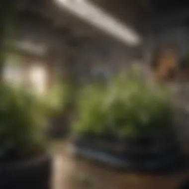 Successful Hydroponic Herb Garden Hydroponic setup with thriving herb plants