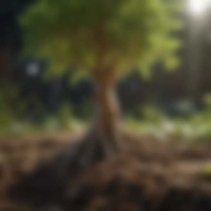 Nutrient uptake in plants
