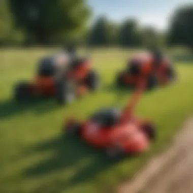 Comparative Analysis of Stand-On Mowers Comparison of various stand-on mower models side by side