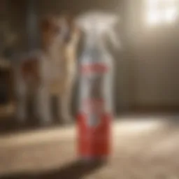 Close-up of Betagen spray bottle for dogs
