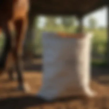 Versatile uses of canvas feed bags in equestrian settings