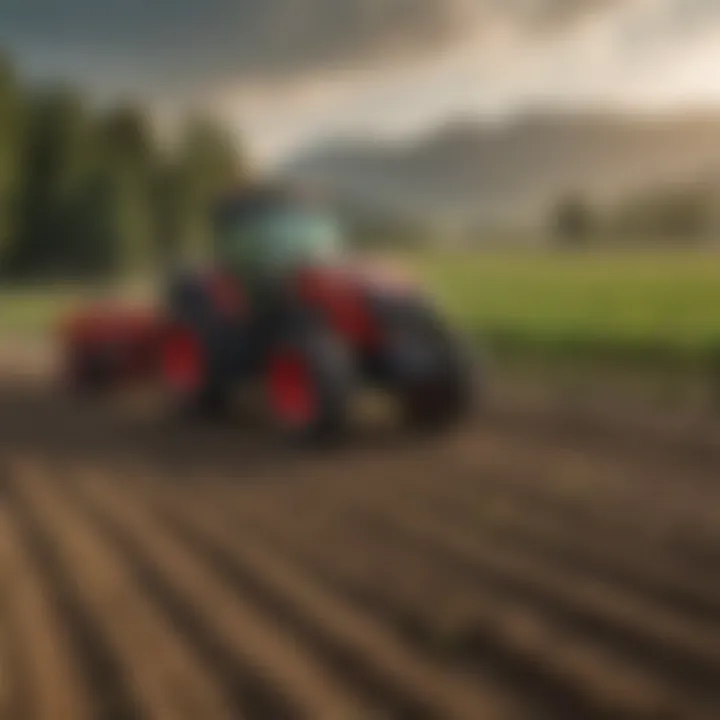 Case Model S Tractor operating in a precision farming scenario