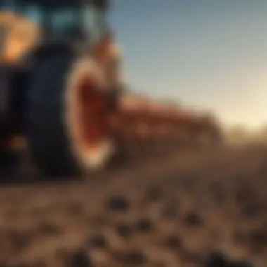 Plowing Technology and Soil Preparation Cutting-edge plow preparing soil for planting