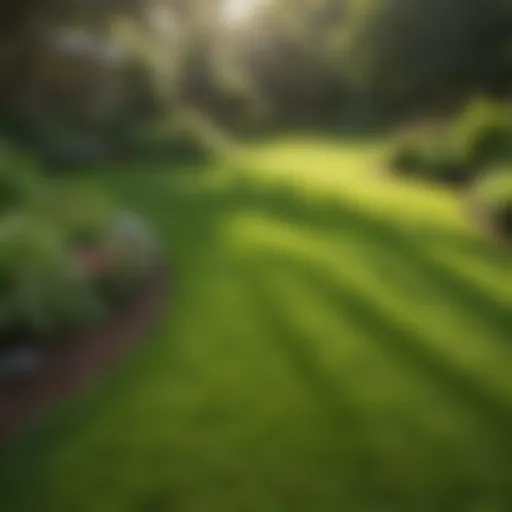 A lush green lawn in North Jersey showcasing ideal grass types.