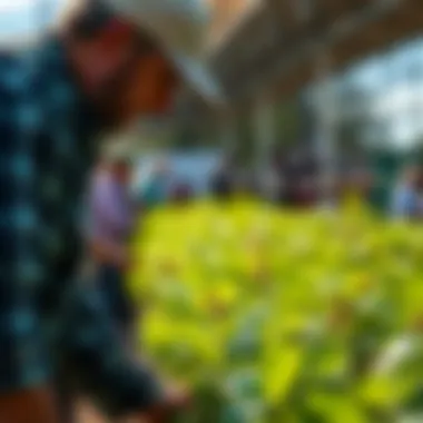 Community Engagement in Agriculture Community outreach event demonstrating agricultural practices and education.