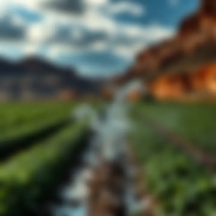 A conceptual representation of climate change effects on Utah's agriculture