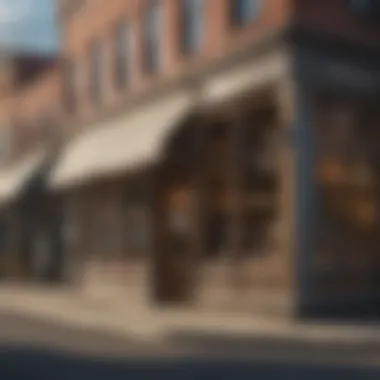 Retail storefronts in downtown Wytheville