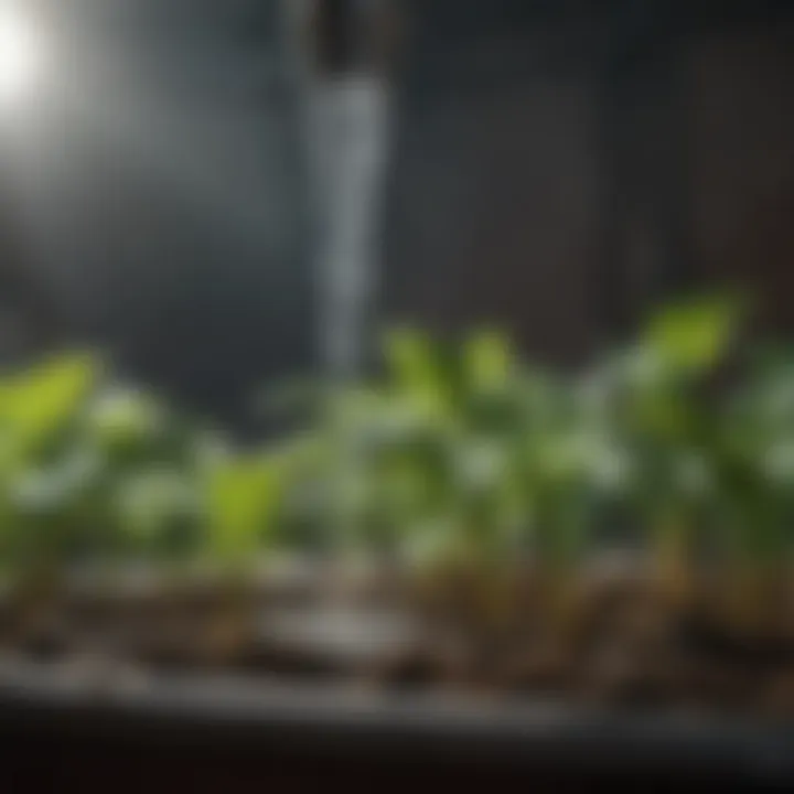Close-up of components used in automatic watering systems