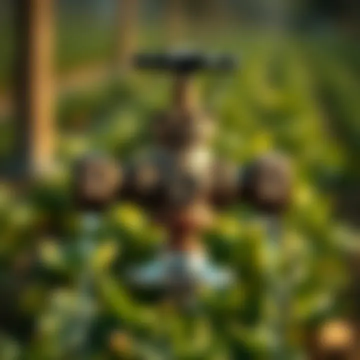 Functionality of Backflow Valves in Irrigation Visual representation of backflow valve functionality within irrigation systems