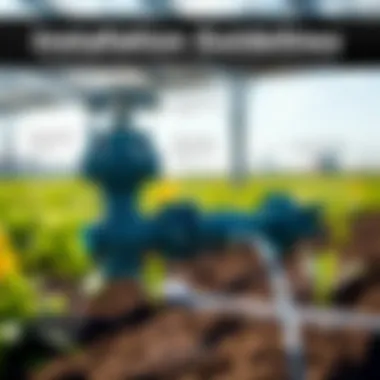 Installation Guidelines for Backflow Valves Infographic on installation guidelines for backflow valves in agriculture