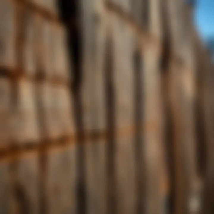 Durable Texture of Creosote Wood Close-up of creosote wood texture showcasing durability