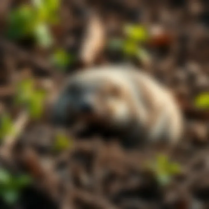 Natural deterrents for moles like plants and herbs