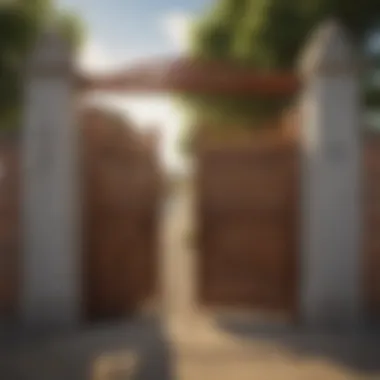 Different types of cattle alley gates displayed together