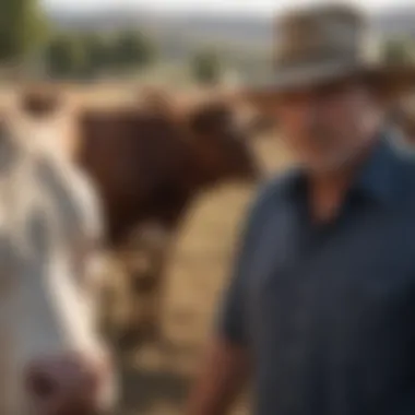 A farm planning session discussing investment strategies for cattle.