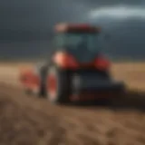 High-quality compaction roller on agricultural land