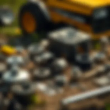 Importance of Genuine Cub Cadet Components Genuine Cub Cadet parts laid out for comparison