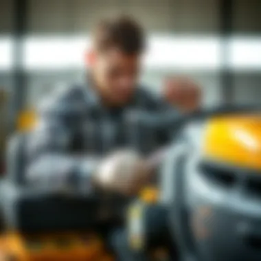 Expert Techniques for Replacing Cub Cadet Parts A technician replacing a Cub Cadet part with precision