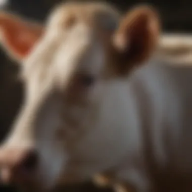 Demonstration of ear tagging technique on livestock