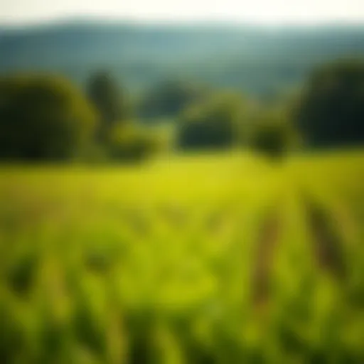 Vast green pasture showcasing the beauty of Georgia's landscapes