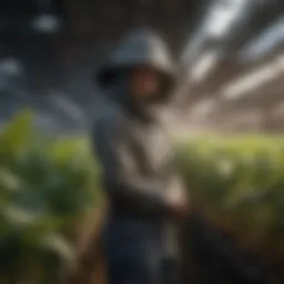 Reflector hood enhancing plant growth
