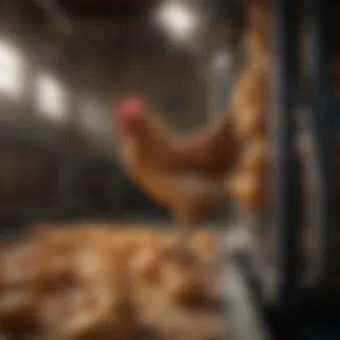 Efficient Chicken Plucking Machine at Work High-efficiency chicken plucker machine in operation