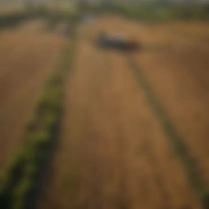 Detailed map showcasing GIS applications in agriculture