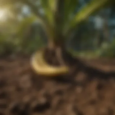 Optimal Soil for Banana Trees Rich soil composition ideal for banana cultivation