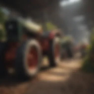 Graph showcasing market trends affecting tractor prices