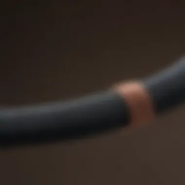 Detailed View of Ten Gauge Wire Close-up of ten gauge wire showcasing its thickness and texture