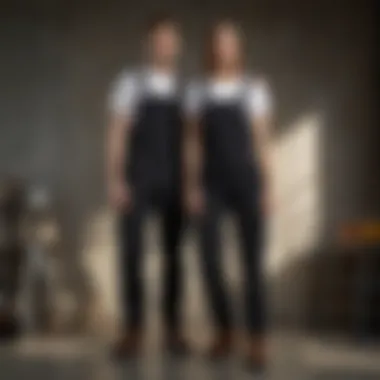 Stylish Pairing with Casual Attire Stylish pairing of Dickies black painter pants with casual attire