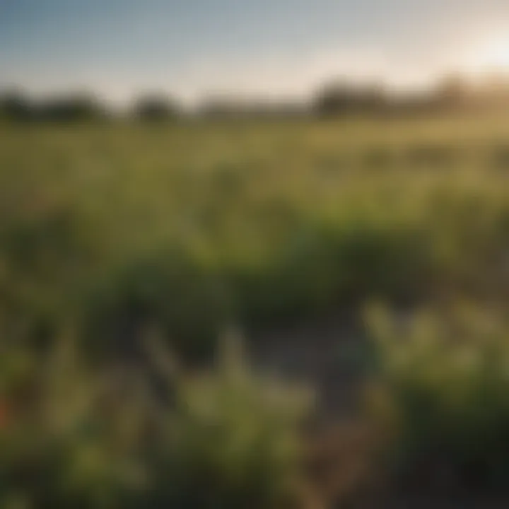 Diagram showing the ecological impact of weeds on Texas landscapes