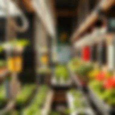 Variety of Hydroponic Systems Different types of hydroponic systems displayed