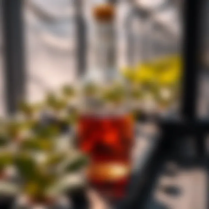 Nutrient Solution for Hydroponics Close-up of nutrient solution in hydroponic system