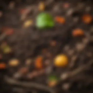 A close-up of rich, dark compost ready for use in the garden