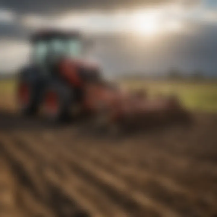 Operational technique showcasing the efficiency of potato harvesting