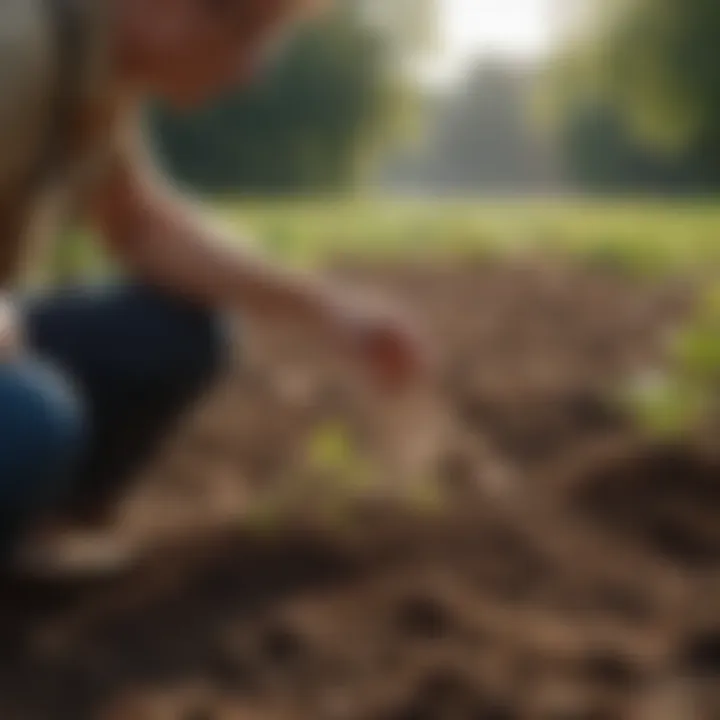 Expert agronomist analyzing soil samples