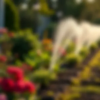 A well-maintained garden benefiting from efficient irrigation