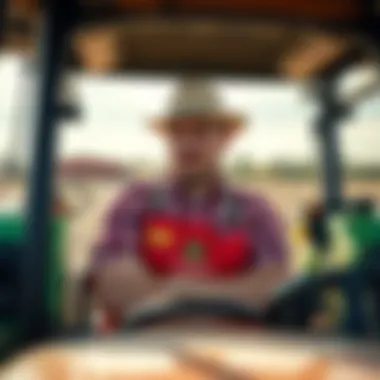 Assessing Rental Options for Tractors Agricultural professional assessing rental options for tractors