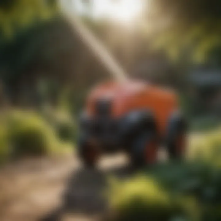 Maintenance of battery powered garden sprayer