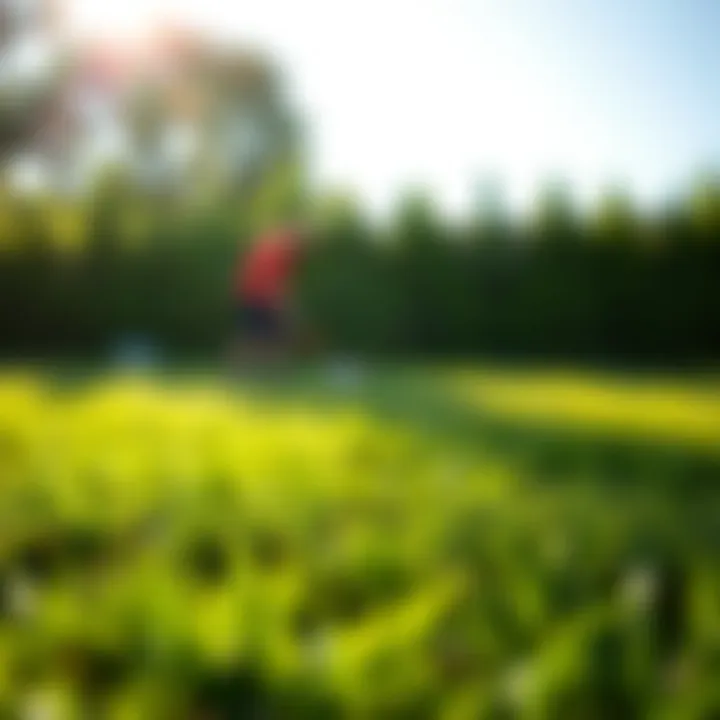 A lush green lawn treated with Scotts pre-emergent herbicide showcasing effective weed control.