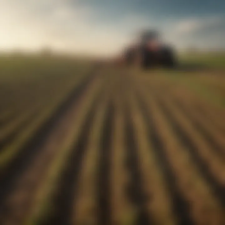 Visual comparison of agricultural fields treated with natural versus synthetic pesticides, highlighting their impacts.