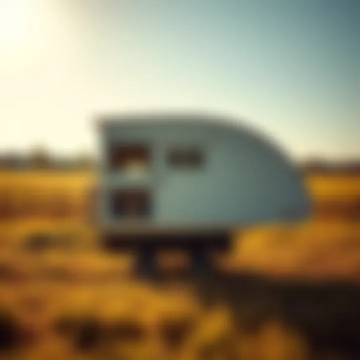 A mobile chicken coop on wheels in a sunny pasture