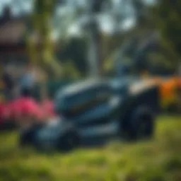 Innovative electric mower showcasing advanced technology