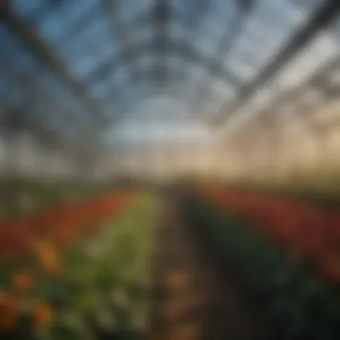 Innovative Greenhouse Solutions An innovative greenhouse showcasing sustainable practices