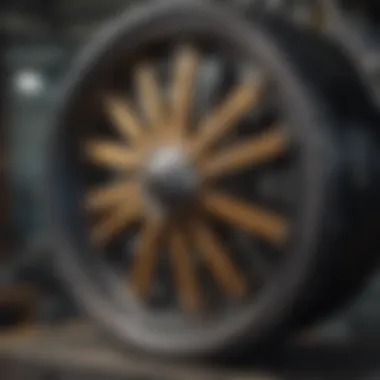 Mechanical Design of the Gallagher Tumble Wheel Detailed view of the Gallagher Tumble Wheel showcasing its mechanical design