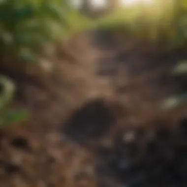 The Foundation of Healthy Nutrition in Agriculture Nutrient-rich soil with vibrant crops