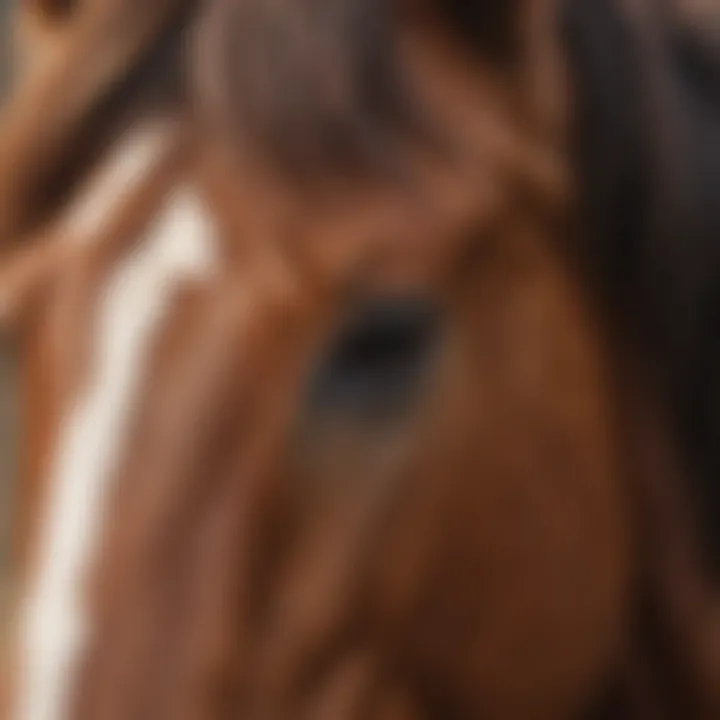 Close-up of a horse's flowing mane